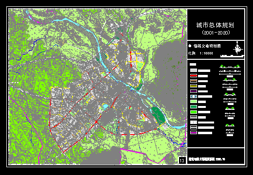 城市总体规划图