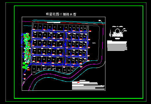 ���ǻ�԰���ڸ���ˮ�滮ͼ