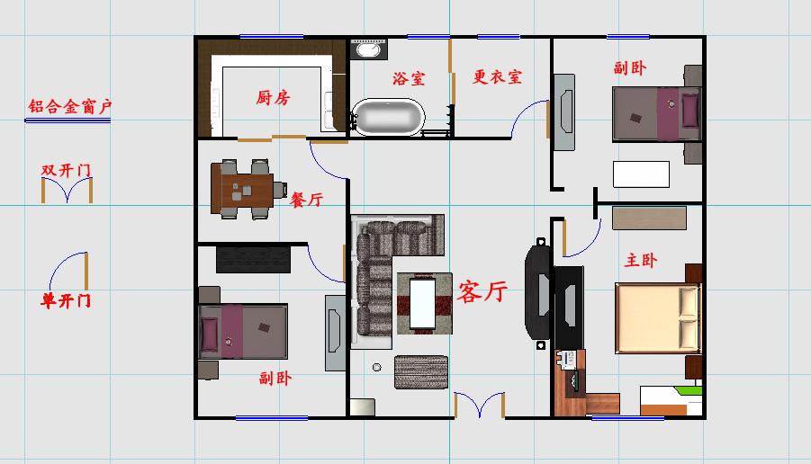 农村房屋3室2厅设计图
