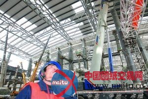 天津梅江会展中心封顶