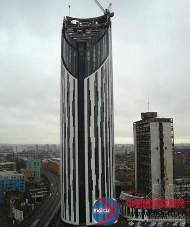 伦敦Strata大厦安装风力涡轮