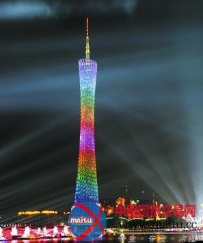广州塔业主单位称夜景照明成本每小时不足千元