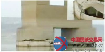 湖南湘潭一座跨江大桥桥墩出现大洞