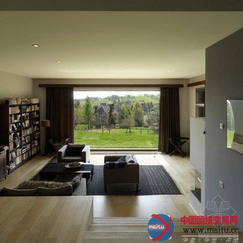 开放客厅 四季风景在我的窗前悬挂