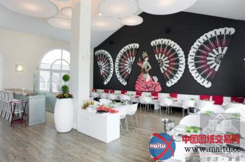 厨具壁画 惊艳的西班牙餐厅