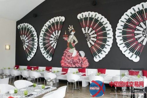 厨具壁画 惊艳的西班牙餐厅