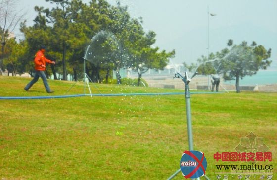 雕塑园建拦水坝留住浮山渗水 绿地喝上山泉水