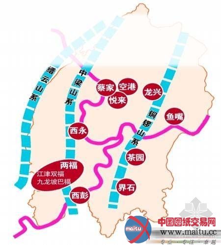 重庆市规划二环区域 10年将建成10个新城