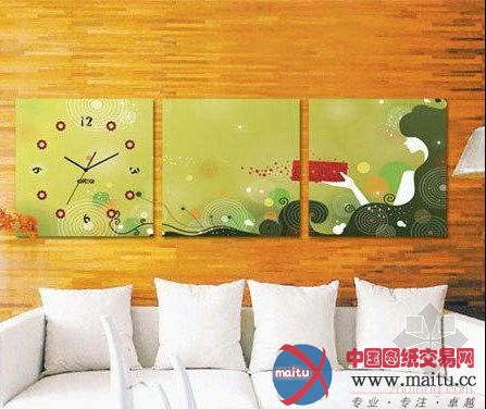 装饰画挂钟 个性单品造时尚家居