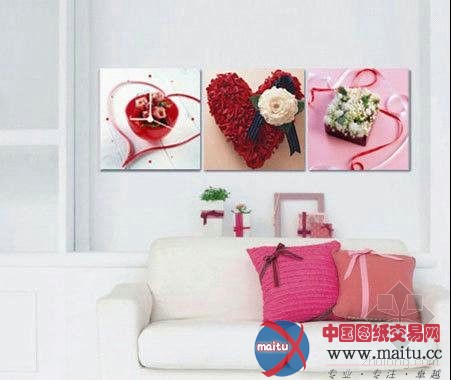 装饰画挂钟 个性单品造时尚家居