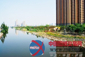 北塘河南岸尽现园林长廊画卷