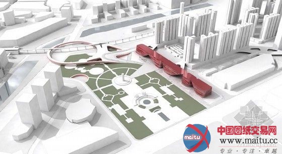 Mecanoo Architecten设计的深圳龙岗三馆及书城