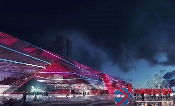 Mecanoo Architecten设计的深圳龙岗三馆及书城