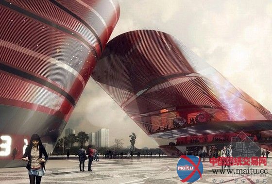 Mecanoo Architecten设计的深圳龙岗三馆及书城