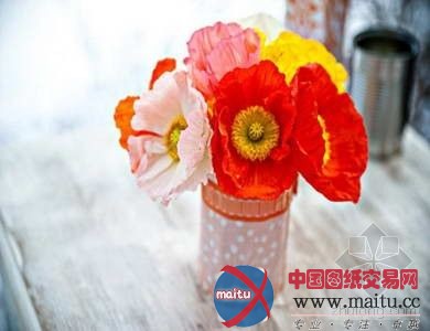 家居装饰DIY 好看的花卉纸包装瓶子