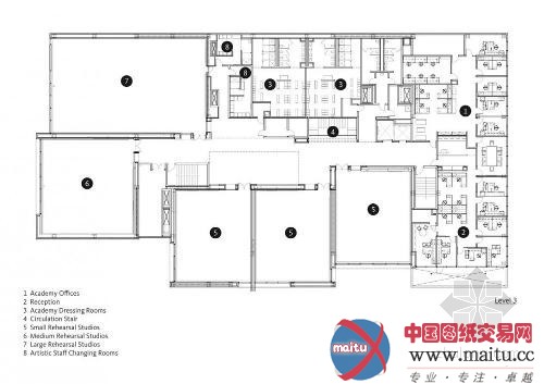 Gensler设计的美国德克萨斯州休斯顿芭蕾舞团舞蹈中心