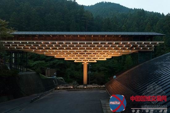 隈研吾设计梼原木桥博物馆