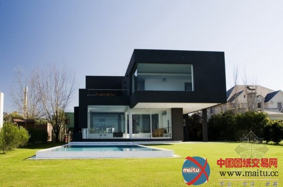 阿根廷黑色现代别墅设计