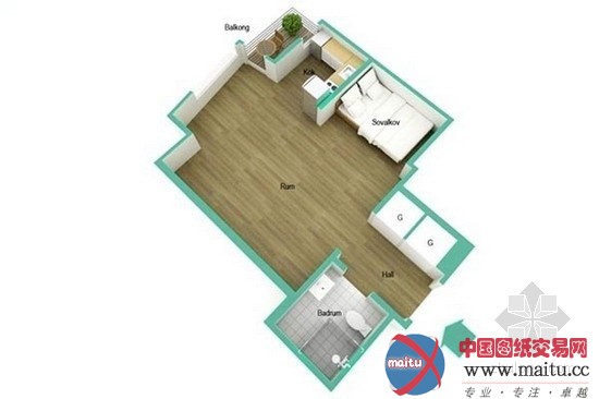 瑞典极小公寓设计