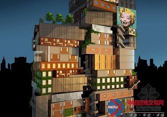 Axis Mundi的后现代超高层概念设计