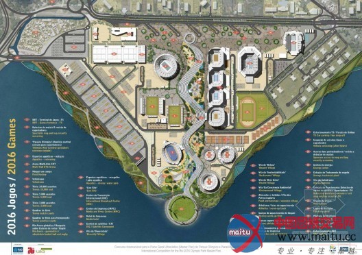 2016里约热内卢奥林匹克公园总规划竞赛:AECOM获胜