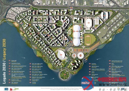 2016里约热内卢奥林匹克公园总规划竞赛:AECOM获胜