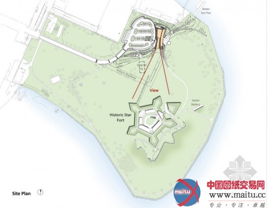 GWWO Architects设计巴尔的摩麦克亨利堡旅游教育中心