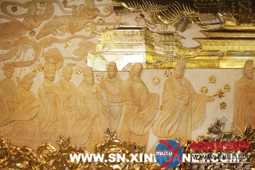 西安地铁二号线文化景观墙