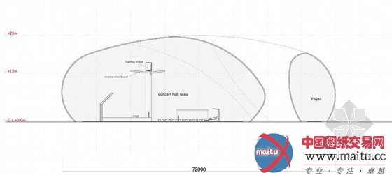矶崎新设计的日本可移动音乐厅