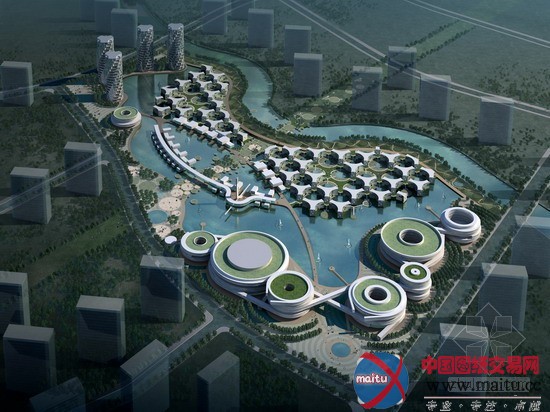 Aedas设计的中新天津生态城开发区地块8,17规划方案