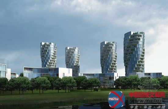 Aedas设计的中新天津生态城开发区地块8,17规划方案