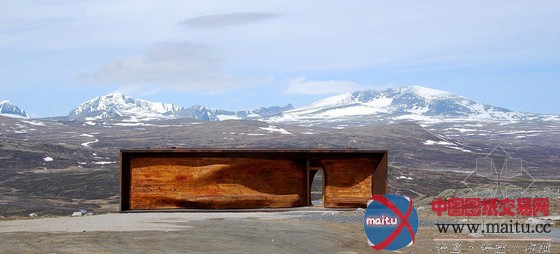 snøhetta设计挪威驯鹿观测中心