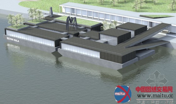 Pikasch Architecture设计的贝尔格莱德Beton Hala滨水中心