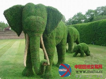 园林经典草雕艺术作品