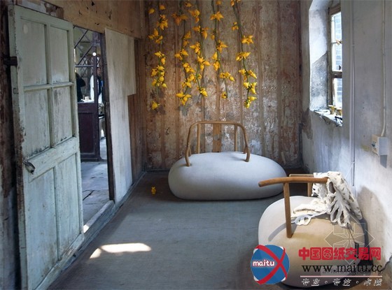 北京老建筑中的“吾号@茶馆”展览