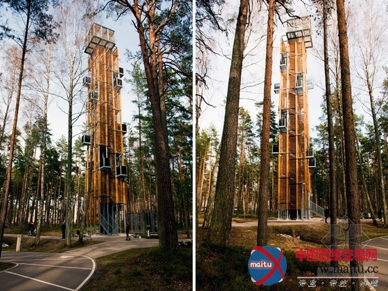 ARHIS architects设计的拉脱维亚尤尔马拉瞭望塔