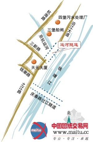 杭州:沿江大道运河隧道盾构隧道贯通