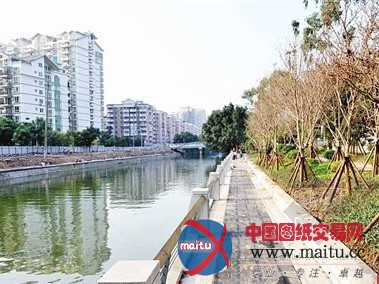 晋安河畔景观带现雏形