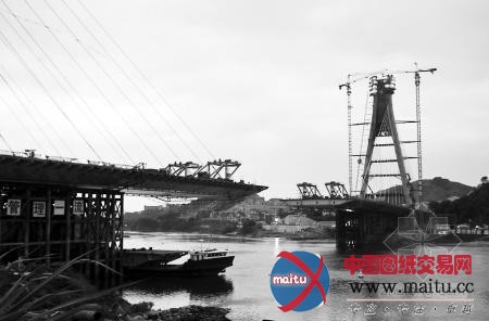 淮安大桥北岸主塔明日封顶