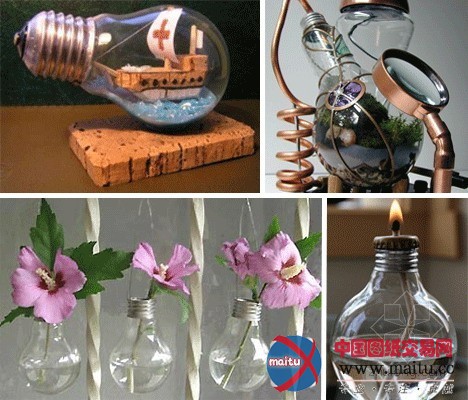 DIY小饰品 灯泡新用法