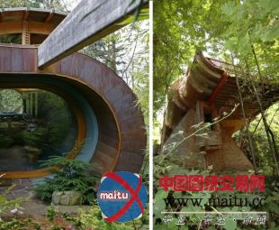 美国建筑师奥赫兹设计的波特兰森林木屋