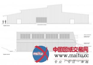 atelier alassoeur architecture设计的法国勒布朗体育场训练馆