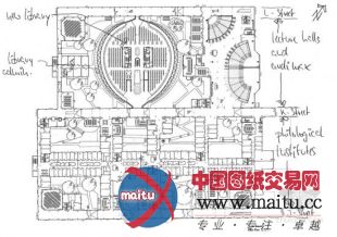 诺曼·福斯特事务所设计的柏林自由大学哲学系图书馆