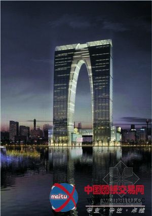 世界最大门型建筑进入顶层施工阶段