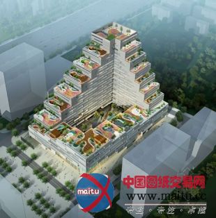 阶梯式空中花园绿色建筑:泰然大厦