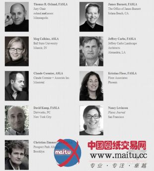 2013年度ASLA奖专业奖及学生奖评审团名单公布