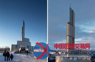 schmidt hammer lassen architects设计的北极光大教堂