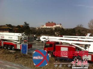 承德普陀宗乘之庙发生火灾 目前已扑灭