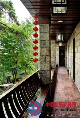 青山碧波间中式福州杯酒话山居休闲会所