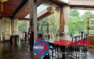 青山碧波间中式福州杯酒话山居休闲会所